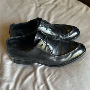 Prada brushed leather lace up shoes (US 11)